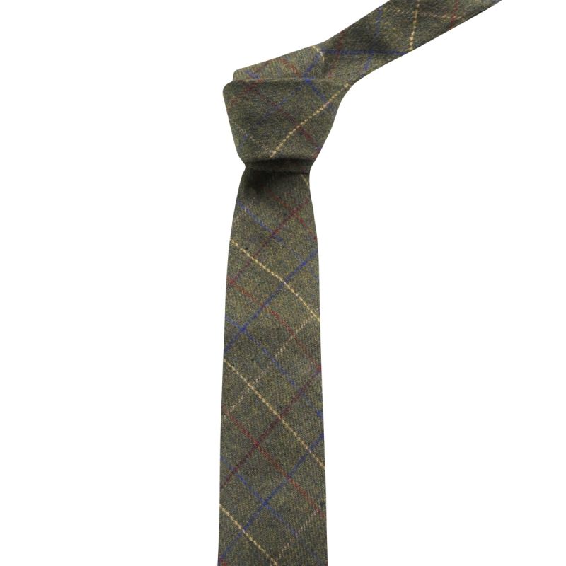 King & Priory Heritage Check Regency Green Tie