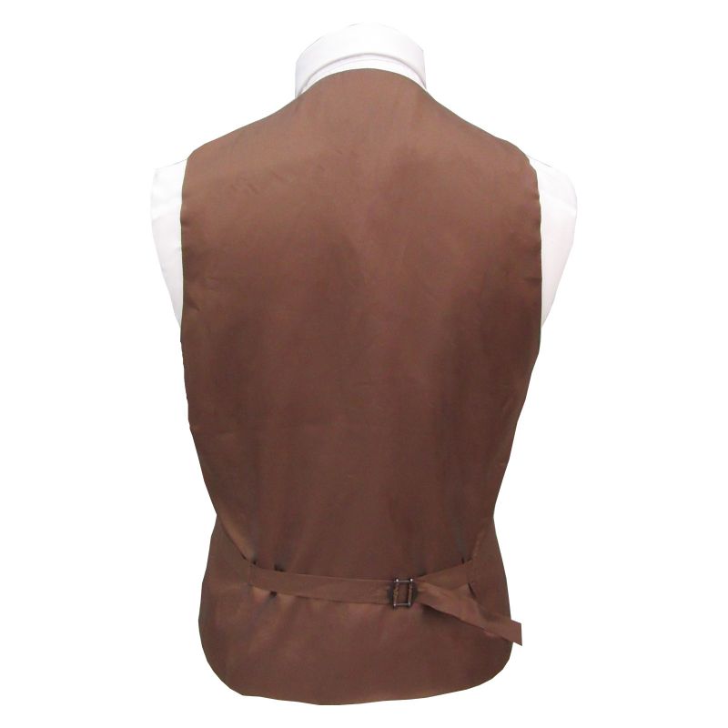 King & Priory Heritage Check Rustic Brown Waistcoat