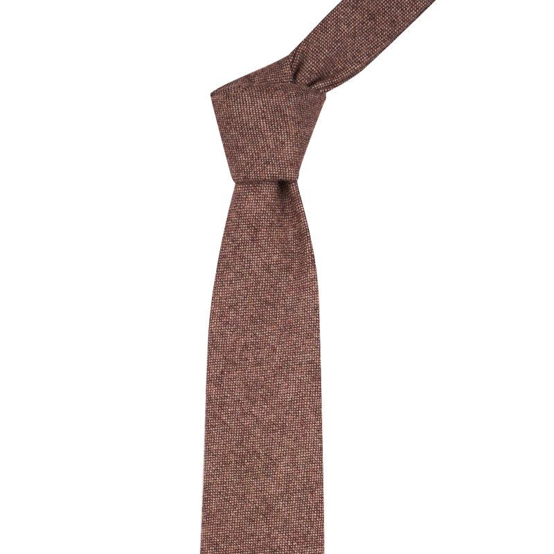King & Priory Highland Weave Burgundy Tie