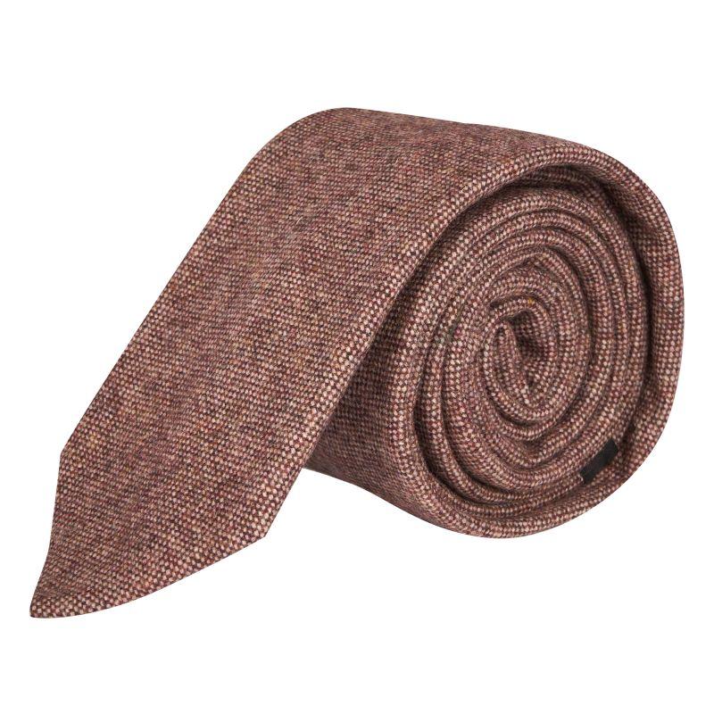 king & priory Highland Weave Burgundy Tie