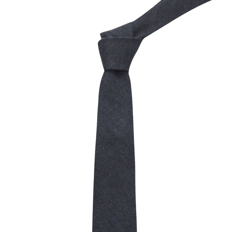 King & Priory Highland Weave Deep Blue Tie