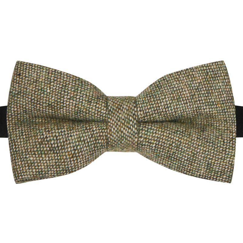 King & Priory Highland Weave Sage Green Bow Tie