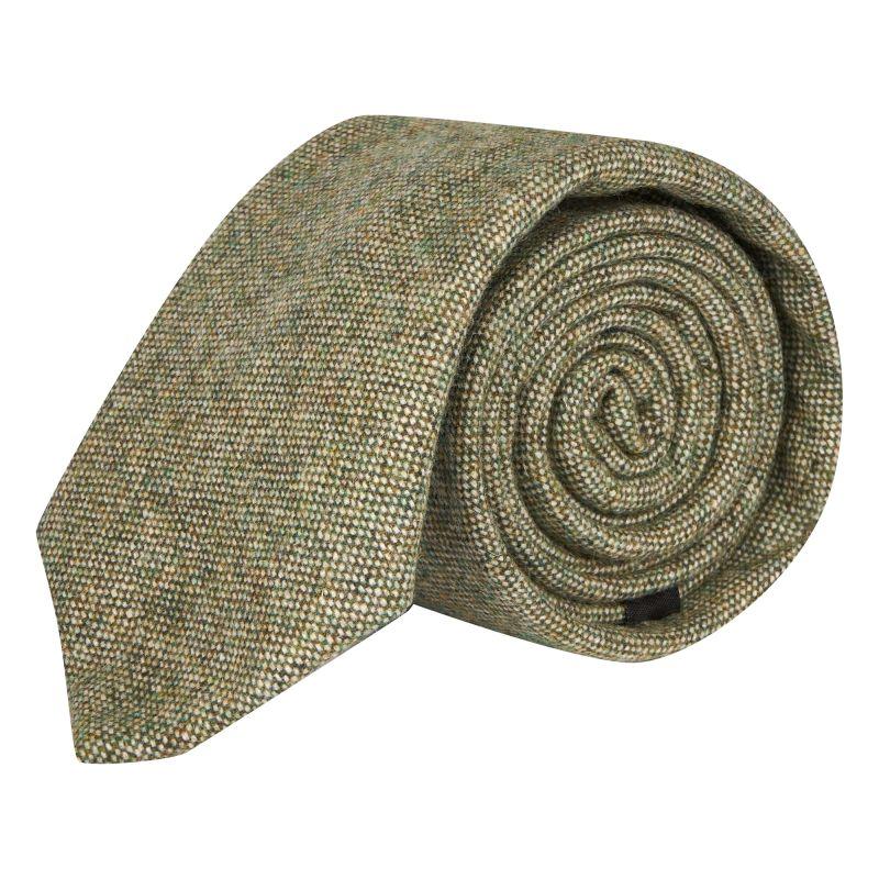 king & priory Highland Weave Sage Green Tie