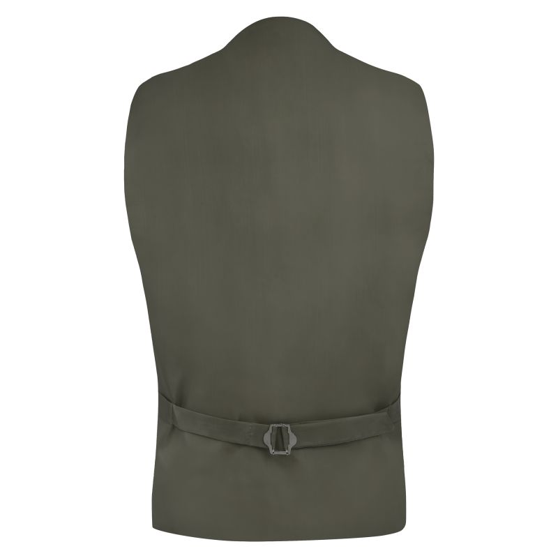 King & Priory Highland Weave Sage Green Waistcoat