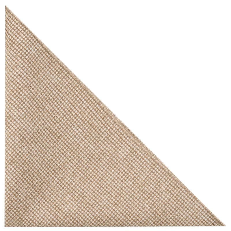 King & Priory Honey Brown Waffle Pocket Square