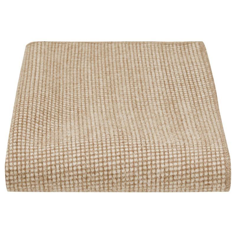 king & priory Honey Brown Waffle Pocket Square