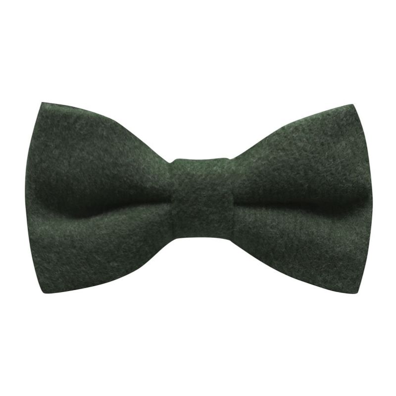 king & priory Hunter Green Donegal Tweed Bow Tie