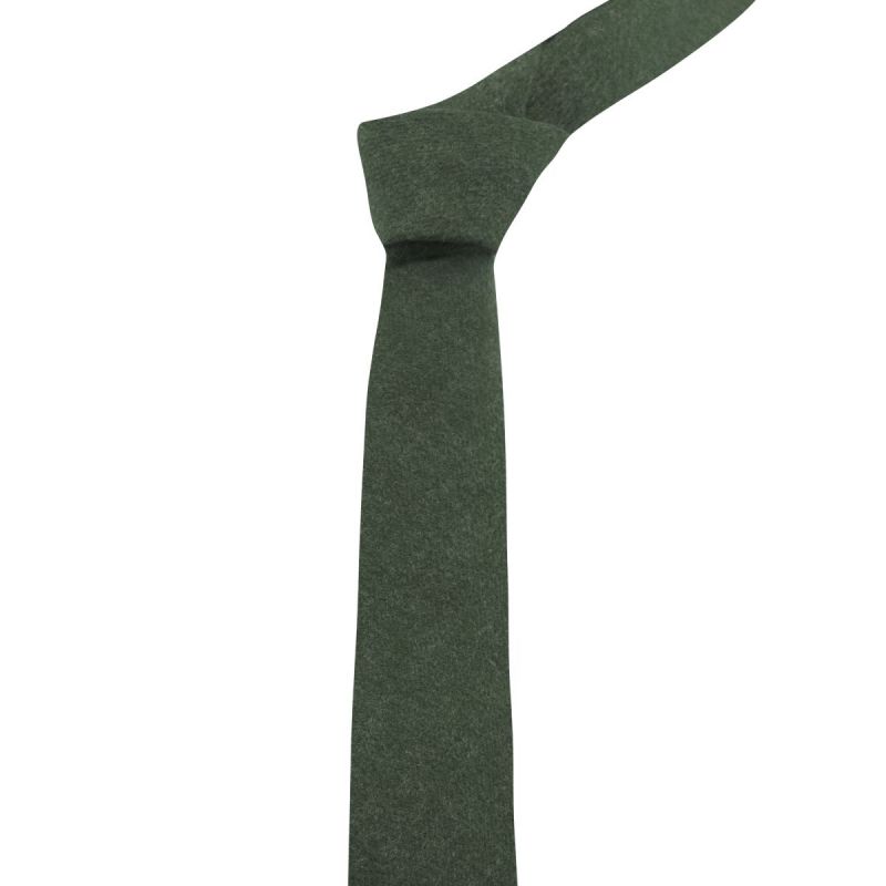 King & Priory Hunter Green Donegal Tweed Tie