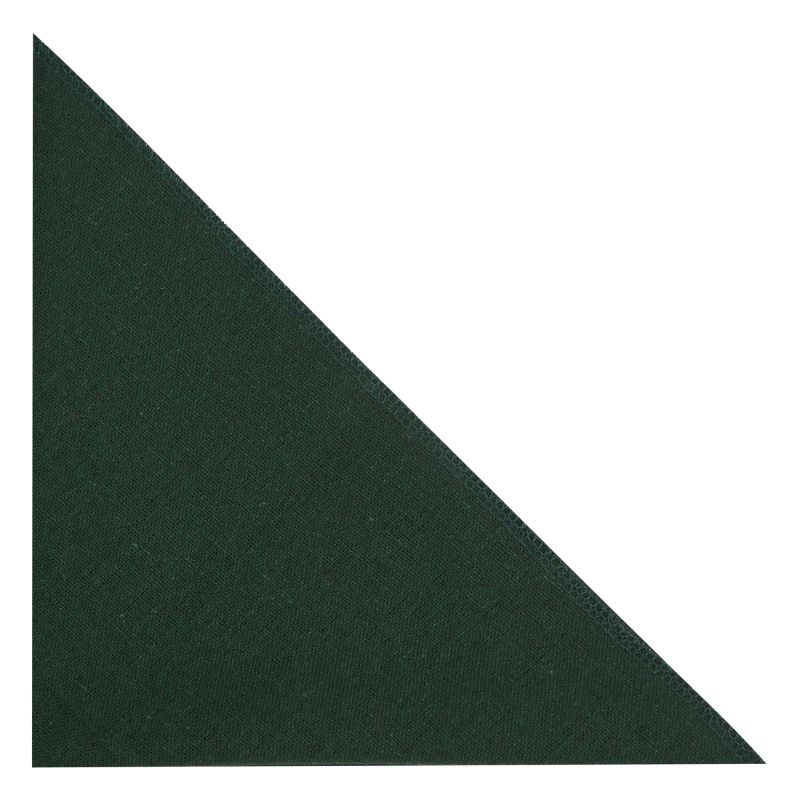 king & priory Hunter Green Linen Pocket Square