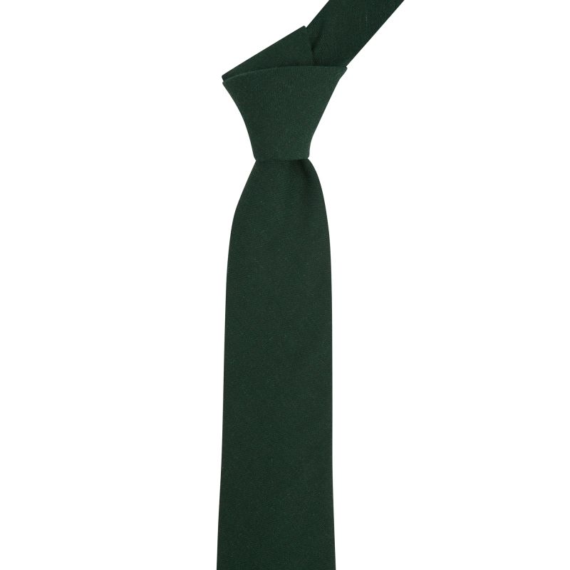 king & priory Hunter Green Linen Tie