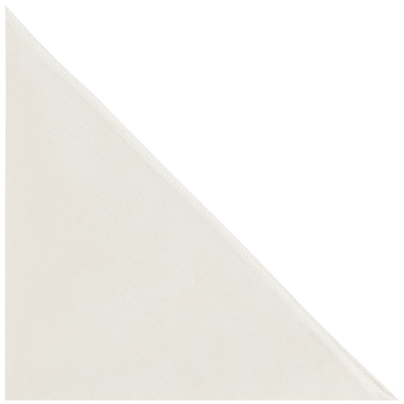 King & Priory Ivory Velvet Pocket Square