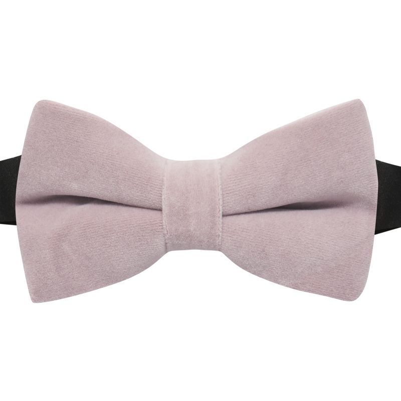 King & Priory Lavender Pink Velvet Bow Tie