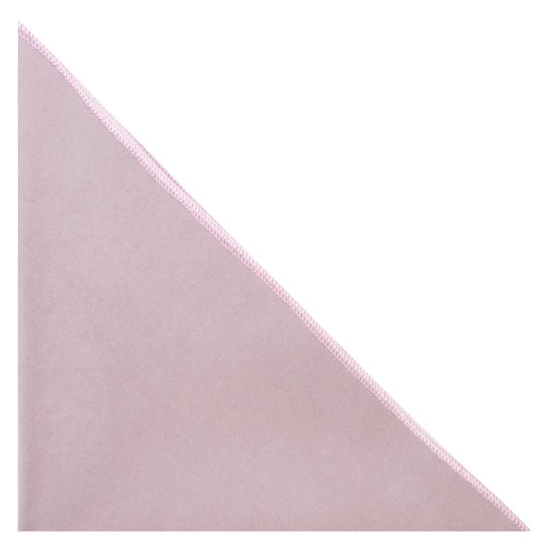 King & Priory Lavender Pink Velvet Pocket Square