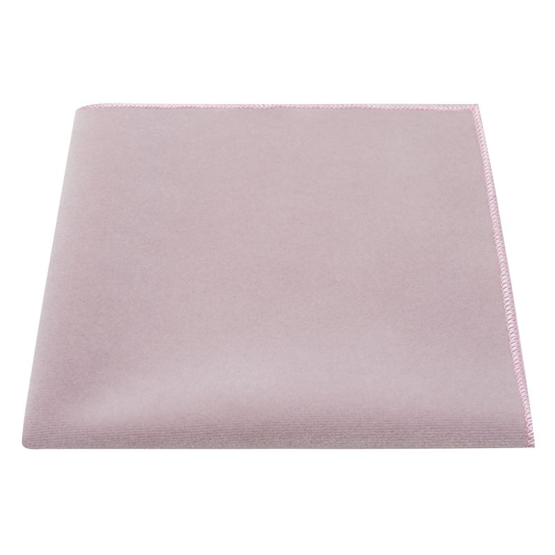 king & priory Lavender Pink Velvet Pocket Square