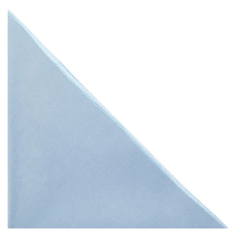 King & Priory Light Baby Blue Velvet Pocket Square