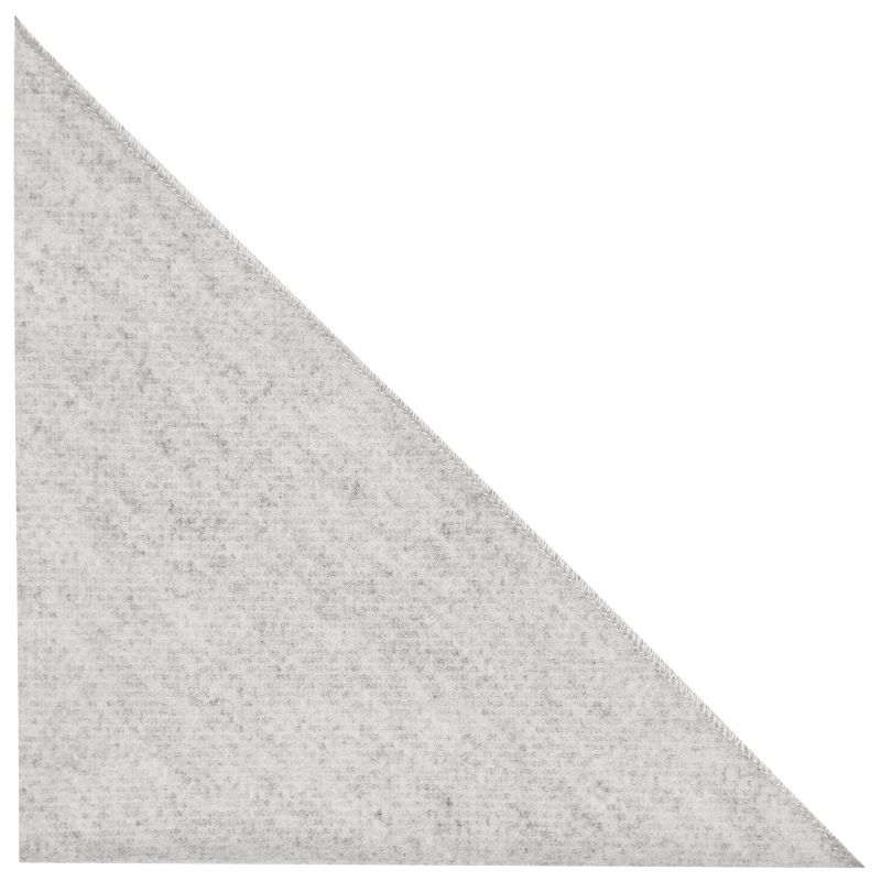 King & Priory Light Grey Donegal Tweed Pocket Square