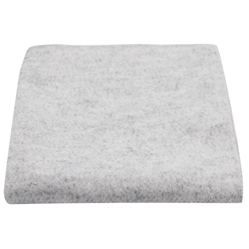 king & priory Light Grey Donegal Tweed Pocket Square