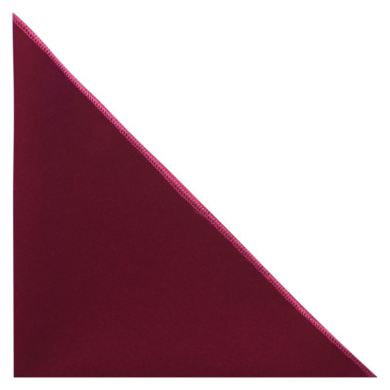 King & Priory Morrocan Red Velvet Pocket Square