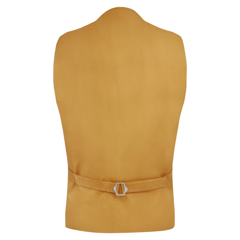 king & priory Mustard Woven Wool Waistcoat