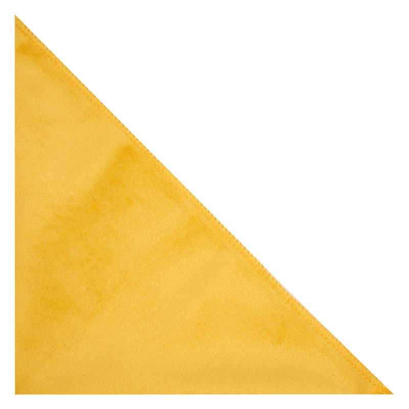 King & Priory Mustard Yellow Velvet Pocket Square