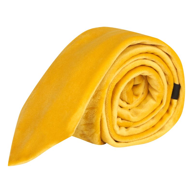 king & priory Mustard Yellow Velvet Tie