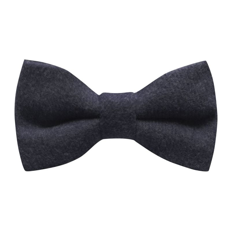 king & priory Navy Blue Donegal Tweed Bow Tie