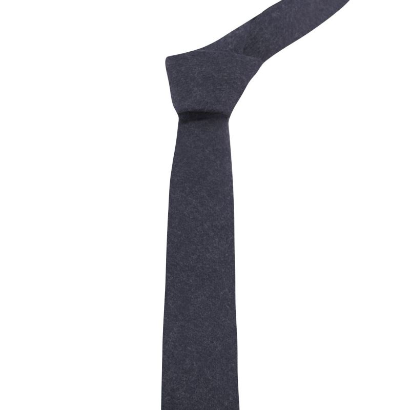 King & Priory Navy Blue Donegal Tweed Tie