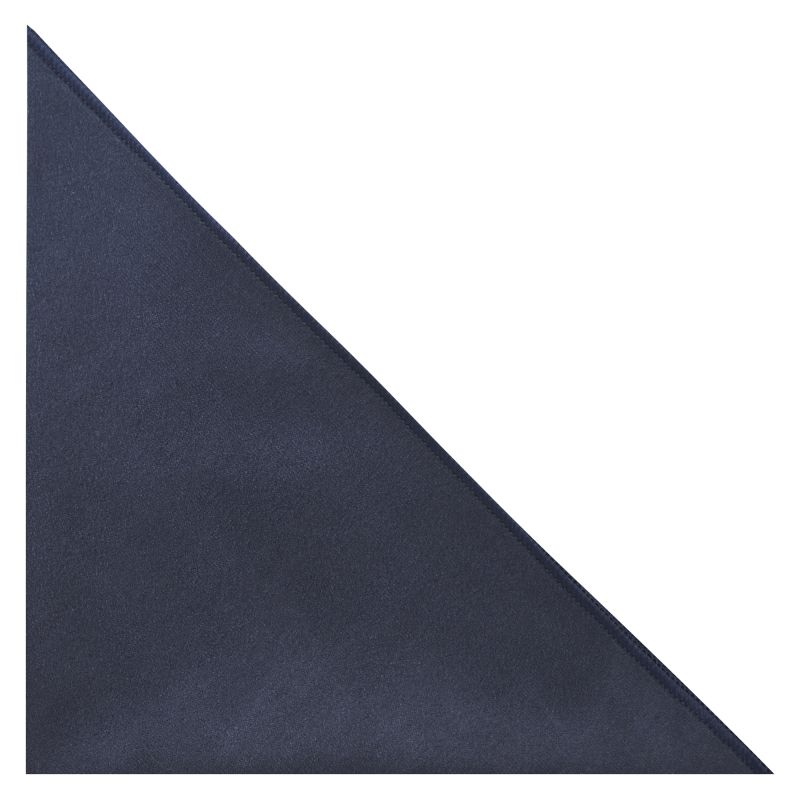 King & Priory Navy Blue Suede Pocket Square