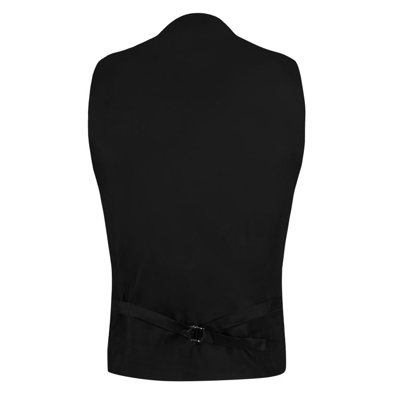 King & Priory Olive Green & Brown Check Waistcoat