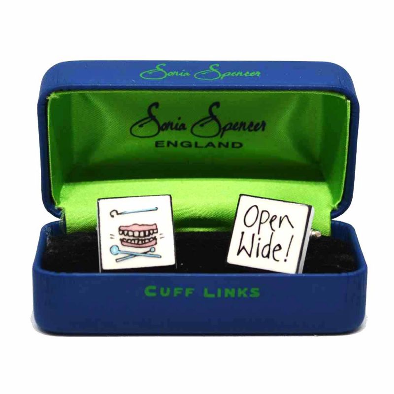 King & Priory Open Wide Cufflinks By Sonia Spencer