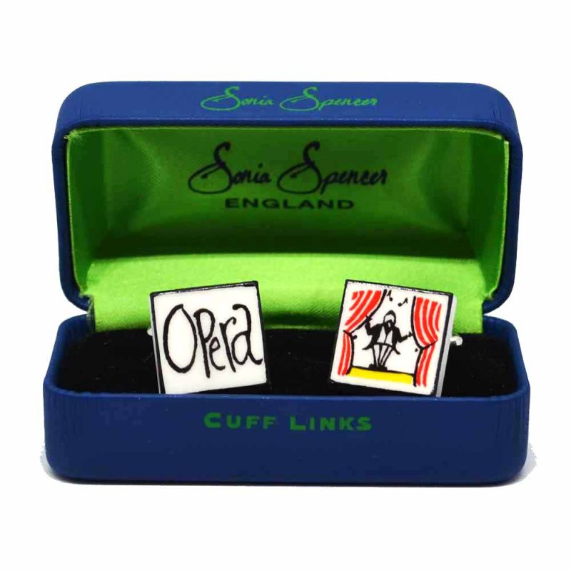 King & Priory Opera Cufflinks By Sonia Spencer