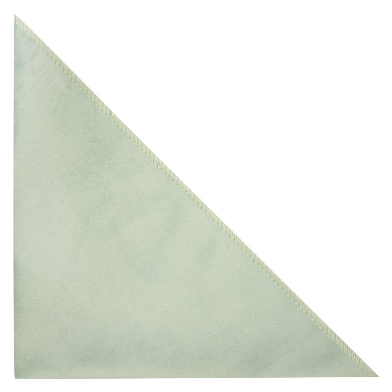 King & Priory Pale Green Velvet Pocket Square