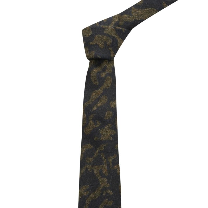 King & Priory Persian Navy Blue Pattern Tie
