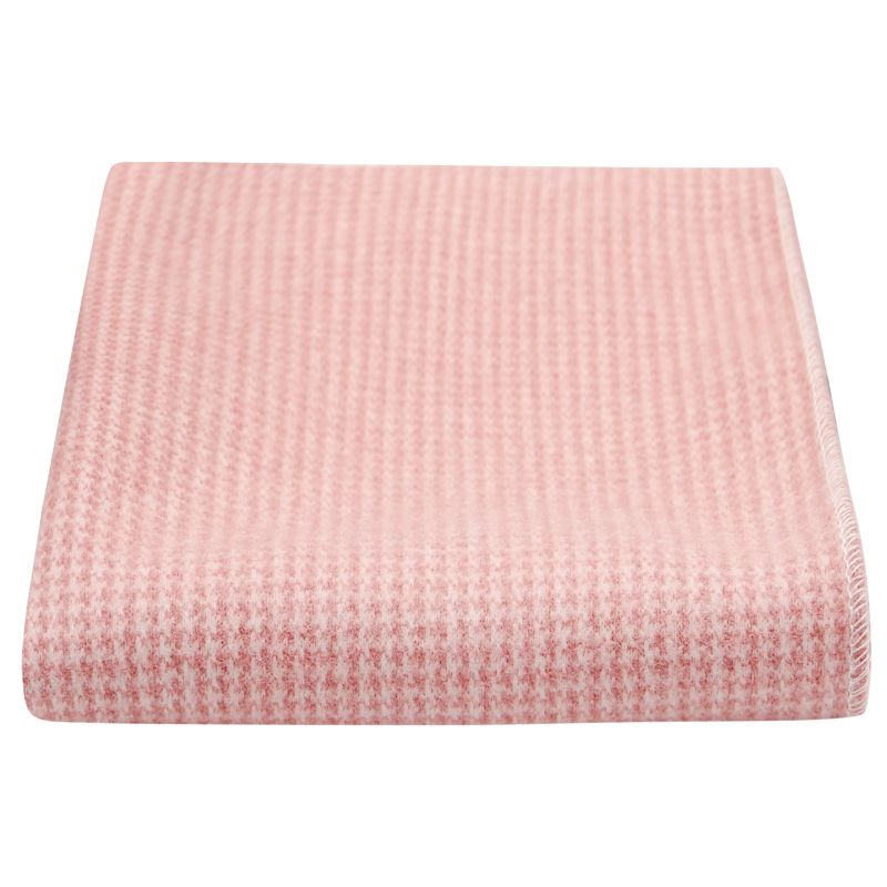king & priory Pink Micro Dogtooth Pocket Square