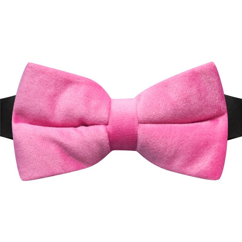 King & Priory Pink Velvet Bow Tie