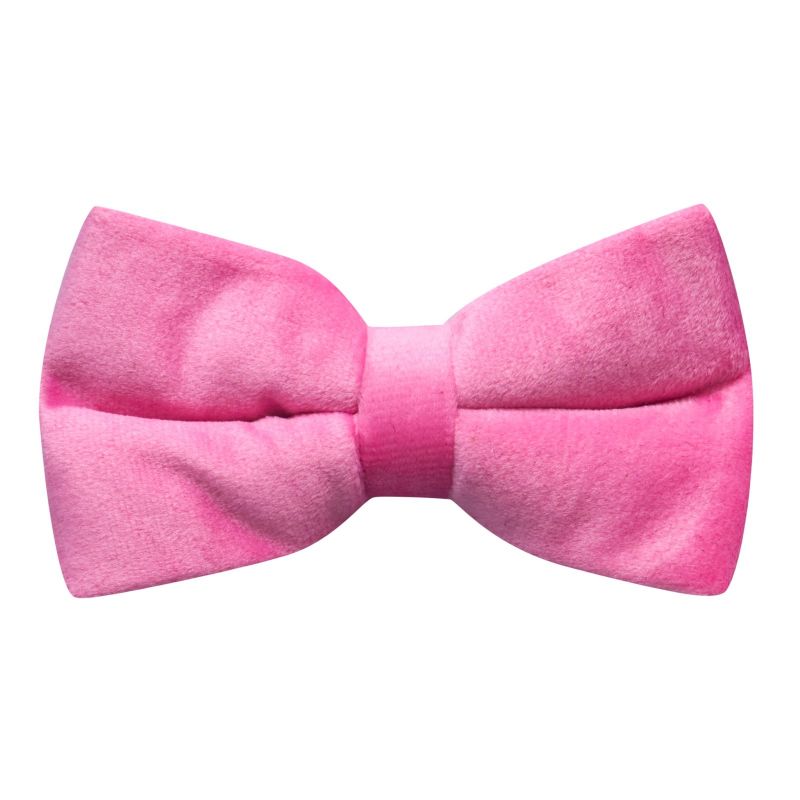 king & priory Pink Velvet Bow Tie