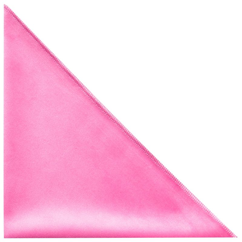 King & Priory Pink Velvet Pocket Square