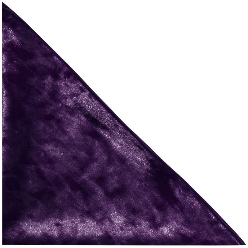 King & Priory Purple Crushed Velvet Pocket Square