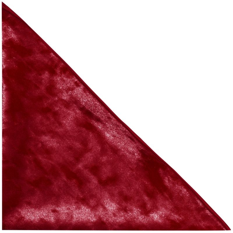 King & Priory Red Crushed Velvet Pocket Square