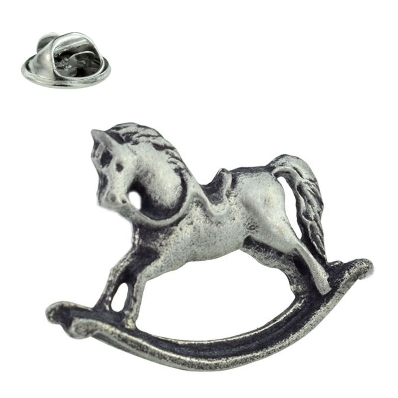 king & priory Rocking Horse Lapel Pin