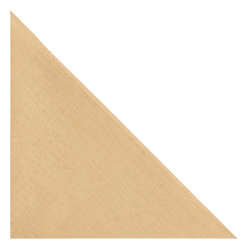 king & priory Sand Cream Linen Pocket Square