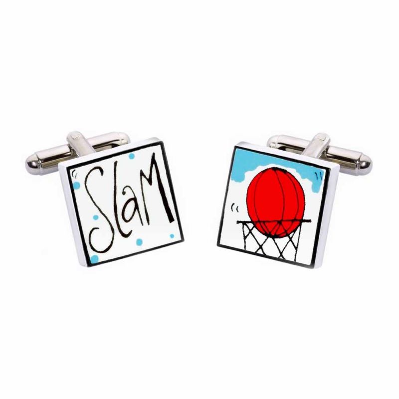 king & priory Slam Dunk Cufflinks by Sonia Spencer