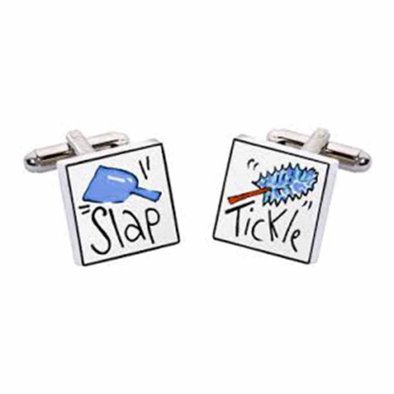 king & priory Slap Tickle Cufflinks by Sonia Spencer