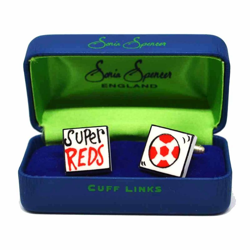 King & Priory Super Reds Cufflinks By Sonia Spencer
