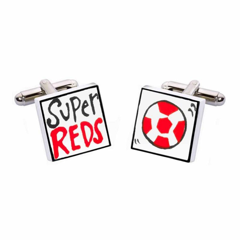 king & priory Super Reds Cufflinks by Sonia Spencer