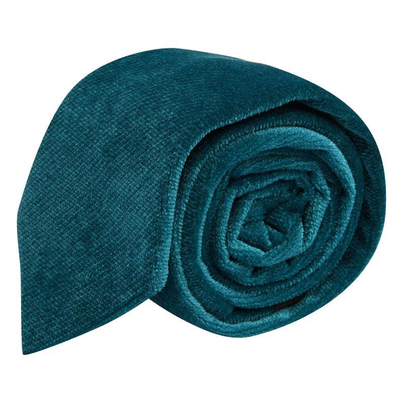 king & priory Teal Blue / Green Textured Velvet Tie