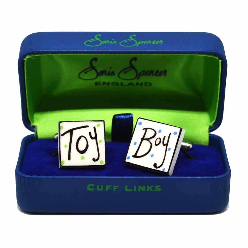king & priory Toy Boy Cufflinks by Sonia Spencer