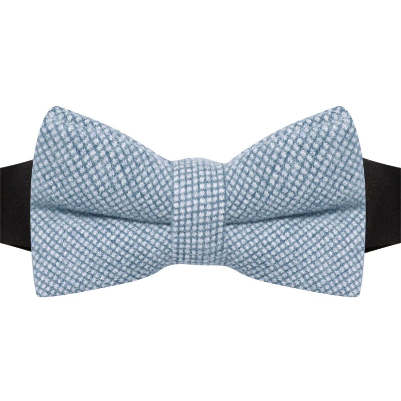 King & Priory True Blue Waffle Bow Tie