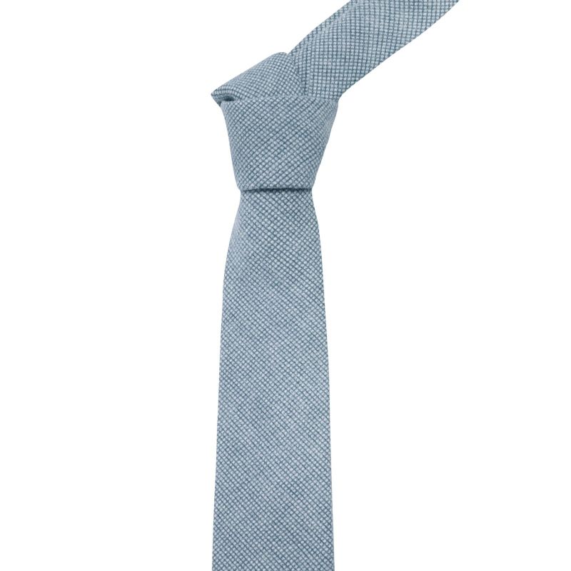 King & Priory True Blue Waffle Tie