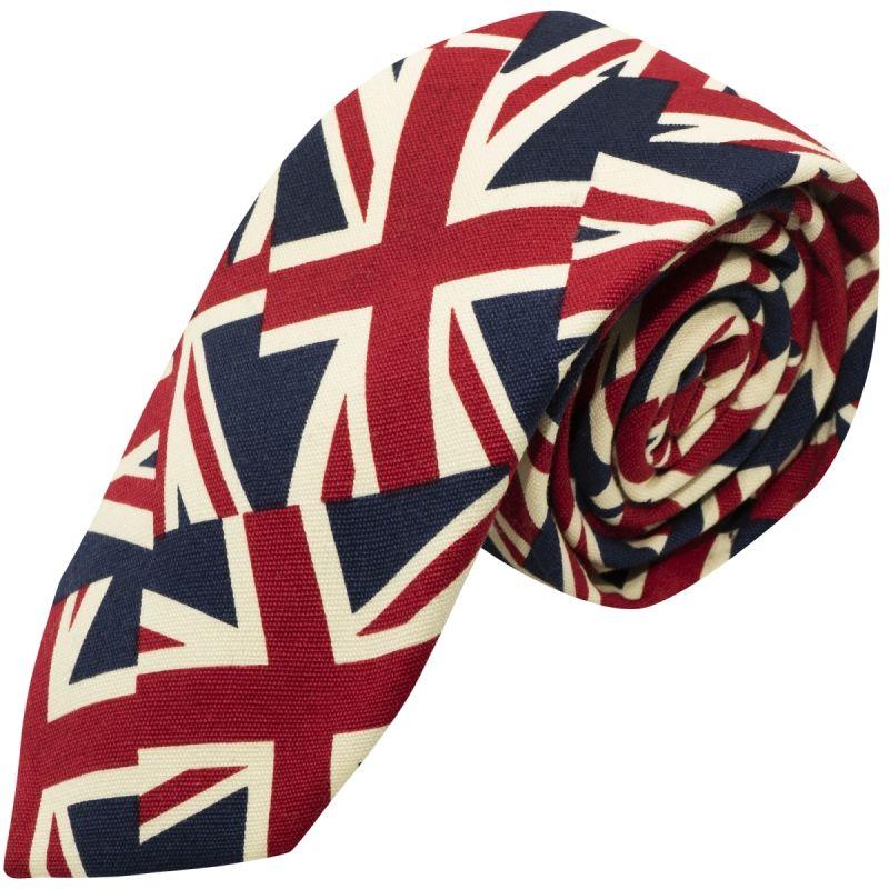 king & priory Union Jack Design Tie